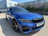 USED 2020 70 BMW 3 SERIES 2.0 330e 12kWh M Sport Touring 5dr Petrol Plug-in Hybrid Auto Euro 6-factory extras worth &pound;7,445-FINISHED IN PORTIMAO BLUE WITH BLACK VERNASCA LEATHER-19