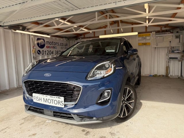 View our Ford Puma 1.0T EcoBoost MHEV Titanium SUV 5dr Petrol Hybrid Manual Euro 6 (s/s) (125 ps)+1 OWNER+HISTORY+2 KEYS+MEDIA+NAVIGATION+BLUETOOTH+ALLOYS+AIRCON+USB+AUX+APPS