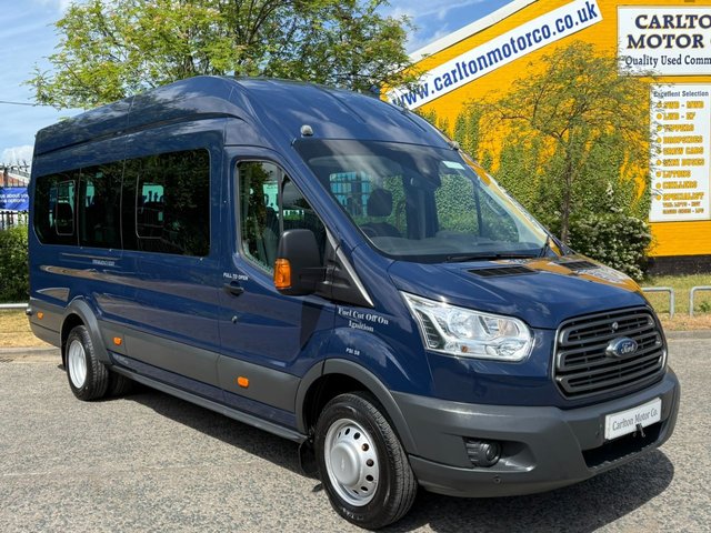 2016 65 Ford Transit 460 TDCi L4 H3 TREND 17 SEAT MINIBUS HIGH ROOF [ A/C ] 