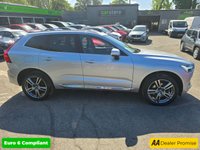 USED 2018 67 VOLVO XC60 2.0 T5 Inscription SUV in silver with 81,500 miles, FSH, 2 owners, ULEZ compliant, auto, sat nav, leather interior, touchscreen & more! With a full service history, this 2018 Volvo XC60 T5 Inscription with 81,500 miles is a superb example of a reliable and well-maintained vehicle. The XC60, with its 2.0L petrol engine and four-wheel drive, offers a refined driving experience. The Inscription trim adds a touch of luxury, while its Euro 6 emission class ensures it meets modern environmental standards. This particular model comes with desirable features, including 20in alloy wheels, an active Four-C chassis system, satelitte naviga