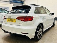 USED 2018 18 AUDI A3 1.6 TDi Black Edition Panoramic Sportback 5 Door Diesel Manual Euro 6 (s/s) (116 ps) 4 SERVICES TO 63,719 MILES