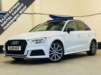 USED 2018 18 AUDI A3 1.6 TDi Black Edition Panoramic Sportback 5 Door Diesel Manual Euro 6 (s/s) (116 ps) 4 SERVICES TO 63,719 MILES