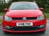 USED 2016 16 VOLKSWAGEN POLO 1.0 BlueMotion Tech SE Hatchback 3dr Petrol Manual Euro 6 (s/s) (60 ps) 