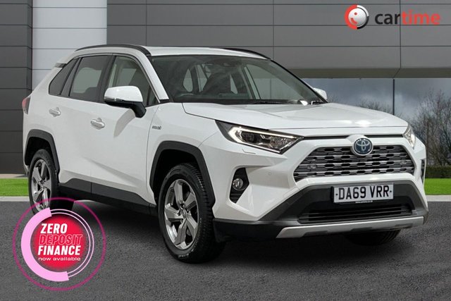 View our Toyota Rav4 2.5 VVT-h Excel SUV 5dr Petrol Hybrid CVT 4WD Euro 6 (s/s) (222 ps) Heated Front Seats, Reclining Rear Seats, Rear View Camera, Heated Steering Wheel, Blind Spot Monitor