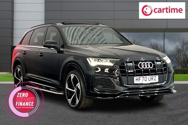 View our Audi Q7 3.0 TDI V6 50 Black Edition SUV 5dr Diesel Tiptronic quattro Euro 6 (s/s) (286 ps) Apple CarPlay / Android Auto, Rear View Camera, Audi Parking System Plus, Audi Virtual Cockpit, Four-Zone Climate, Side steps, Super sports seats, SQ7 styling