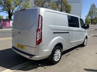 USED 2021 21 FORD TRANSIT CUSTOM 2.0 320 EcoBlue Limited Crew Van Double Cab 5dr Diesel Manual L2 H1 Euro 6 (s/s) (6 Seat) (130 ps) 