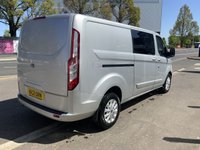 USED 2021 21 FORD TRANSIT CUSTOM 2.0 320 EcoBlue Limited Crew Van Double Cab 5dr Diesel Manual L2 H1 Euro 6 (s/s) (6 Seat) (130 ps) 