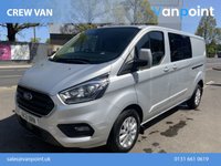 USED 2021 21 FORD TRANSIT CUSTOM 2.0 320 EcoBlue Limited Crew Van Double Cab 5dr Diesel Manual L2 H1 Euro 6 (s/s) (6 Seat) (130 ps) 