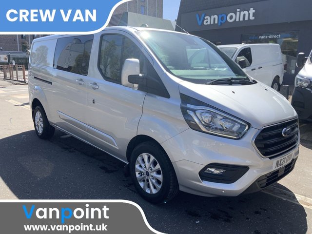 View our Ford Transit Custom 2.0 320 EcoBlue Limited Crew Van Double Cab 5dr Diesel Manual L2 H1 Euro 6 (s/s) (6 Seat) (130 ps)