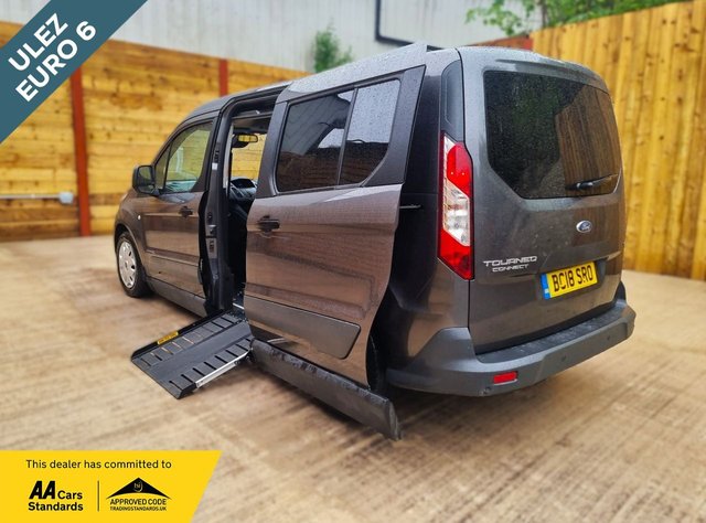 View our Ford Grand Tourneo Connect Side Entry Passenger Up Front Auto Wheelchair Accessible Disabled Access Vehicle WAV
