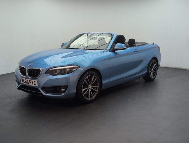 USED 2018 68 BMW 2 Series 1.5 218i Gpf Sport Convertible 2dr Petrol Auto Euro 6 (s/S) (136 Ps) Bluetooth+navigation