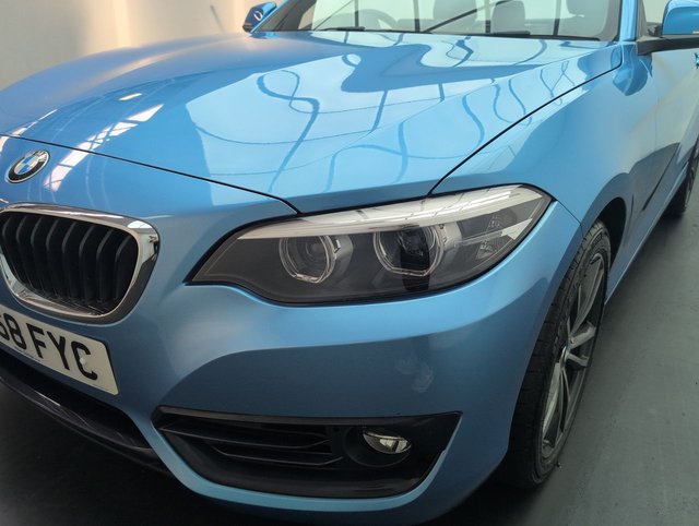 USED 2018 68 BMW 2 Series 1.5 218i Gpf Sport Convertible 2dr Petrol Auto Euro 6 (s/S) (136 Ps) Bluetooth+navigation