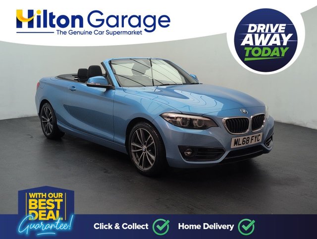 USED 2018 68 BMW 2 Series 1.5 218i Gpf Sport Convertible 2dr Petrol Auto Euro 6 (s/S) (136 Ps) Bluetooth+navigation
