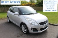 USED 2015 15 SUZUKI SWIFT 1.2 SZ3 Hatchback 5dr Petrol Manual Euro 6 (94 ps) Only &pound;35 Road Tax & Only 27,000 Miles !!! Pre Sale Service & 12 Mths MOt !