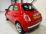 USED 2009 59 FIAT 500 1.2 Lounge Hatchback 3dr Petrol Manual Euro 5 (s/s) (69 bhp) Low Road Tax|ULEZ OK|Pan Roof|Red Leather|12 Months MOT