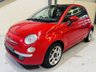 USED 2009 59 FIAT 500 1.2 Lounge Hatchback 3dr Petrol Manual Euro 5 (s/s) (69 bhp) Low Road Tax|ULEZ OK|Pan Roof|Red Leather|12 Months MOT