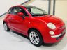USED 2009 59 FIAT 500 1.2 Lounge Hatchback 3dr Petrol Manual Euro 5 (s/s) (69 bhp) Low Road Tax|ULEZ OK|Pan Roof|Red Leather|12 Months MOT