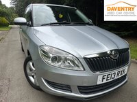 USED 2013 13 SKODA FABIA 1.2 SE Hatchback 5dr Petrol Manual Euro 5 (69 ps) 2 KEYS, AIR CON