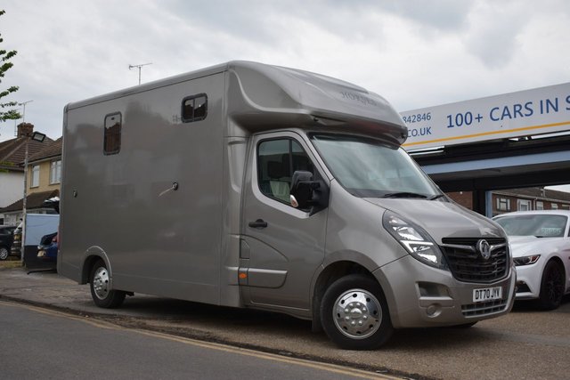 View our Vauxhall Movano NO VAT HORSE BOX 2.3 CDTi 3500 BiTurbo Edition FWD L3 H2 (135ps) Horse box 3.5T new build in 2023  HARDLY USED AS NEW STILL 