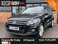 USED 2015 15 VOLKSWAGEN TIGUAN 2.0 TDI BlueMotion Tech Match SUV 5dr Diesel Manual 2WD Euro 5 (s/s) (140 ps) FULL SERVICE HISTORY INCLUDING TIMING BELT + WATER PUMP CHANGE @47K, 2 KEYS, BOOK PACK, FRESH SERVICE + 1YR MOT WITHIN THE SALE