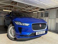 USED 2020 20 JAGUAR I-PACE 400 90kWh S SUV 5dr Electric Auto 4WD (400 ps)+2 KEYS+HISTORY+2 CABLES+MEDIA+LEATHER+NAVIGATION+LEATHER+DIGITAL DASH+APPS+18 INCH ALLOYS+ 2 KEYS+2 CABLES+HISTORY+ALLOYS+HALF LEATHER SEATS+PARK SENSORS+NAV+CLIMATE+DIGITAL DASH+BLUETOOTH+MEDIA+CRUISE+REAR CAM+HPI CLEAR