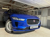 USED 2020 20 JAGUAR I-PACE 400 90kWh S SUV 5dr Electric Auto 4WD (400 ps)+2 KEYS+HISTORY+2 CABLES+MEDIA+LEATHER+NAVIGATION+LEATHER+DIGITAL DASH+APPS+18 INCH ALLOYS+ 2 KEYS+2 CABLES+HISTORY+ALLOYS+HALF LEATHER SEATS+PARK SENSORS+NAV+CLIMATE+DIGITAL DASH+BLUETOOTH+MEDIA+CRUISE+REAR CAM+HPI CLEAR