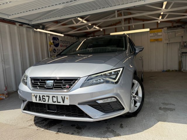 View our Seat Leon 1.4 EcoTSI FR Technology ST 5dr Petrol DSG Euro 6 (s/s) (150 ps)+2018+2 KEYS+FSH 8 STAMPS+1 FORMER KEEPER+NAVIGATION+BLUETOOTH+APPS+MEDIA+USB+AUX+