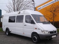 USED 2004 54 MERCEDES-BENZ SPRINTER 416 Cdi 9 Seater Minibus Low Mileage 67K Free UK Delivery AUTOMATIC NOW REDUCED 