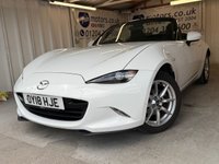 USED 2018 18 MAZDA MX-5 1.5 SKYACTIV-G SE Convertible 2dr Petrol Manual Euro 6 (131 ps)+1 FORMER KEEPER+HISTORY+MEDIA+BLUETOOTH+ALLOYS+AIRCON+USB+AUX+ HISTORY+1 FORMER KEEPER+ALLOYS+BLUETOOTH+MEDIA+AIRCON+AUX+USB+HPI CLEAR