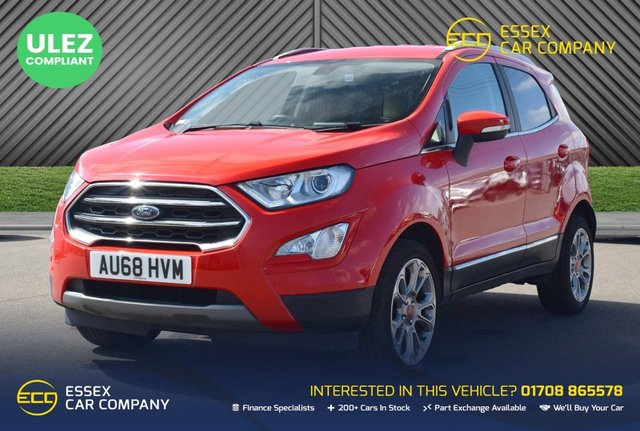 View our Ford Ecosport 1.0T EcoBoost GPF Titanium SUV 5dr Petrol Manual Euro 6 (s/s) (125 ps)