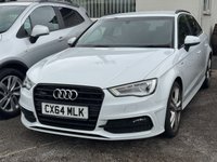 USED 2014 64 AUDI A3 2.0 TDI S line Sportback 5dr Diesel S Tronic quattro Euro 6 (s/s) (184 ps) CAMBELT DONE