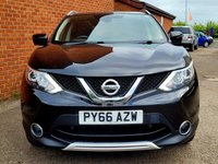 USED 2016 66 NISSAN QASHQAI 1.5 dCi Black Edition SUV 5dr Diesel Manual 2WD Euro 6 (s/s) (110 ps) BLACK HEATED LEATHER - SAT NAV - 360&deg; PARKING CAMERAS