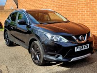 USED 2016 66 NISSAN QASHQAI 1.5 dCi Black Edition SUV 5dr Diesel Manual 2WD Euro 6 (s/s) (110 ps) BLACK HEATED LEATHER - SAT NAV - 360&deg; PARKING CAMERAS
