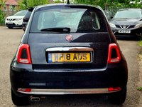 USED 2018 18 FIAT 500 1.2 Lounge Hatchback 3dr Petrol Manual Euro 6 (s/s) (69 bhp) 