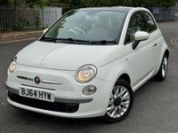 USED 2014 64 FIAT 500 1.2 Lounge Hatchback 3dr Petrol Manual Euro 6 (s/s) (69 bhp) 