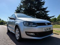 USED 2014 14 VOLKSWAGEN POLO 1.2 Match Edition Hatchback 5dr Petrol Manual Euro 5 (70 ps) DAB RADIO-PARK SENSORS-WARRANTY