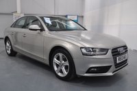 USED 2013 13 AUDI A4 2.0 TDI SE Technik Saloon 4dr Diesel Multitronic Euro 5 (s/s) (150 ps) Parking Sensors - Satellite Navigation - Heated Black Leather Seats