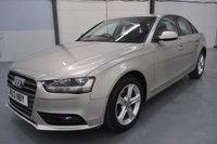 USED 2013 13 AUDI A4 2.0 TDI SE Technik Saloon 4dr Diesel Multitronic Euro 5 (s/s) (150 ps) Parking Sensors - Satellite Navigation - Heated Black Leather Seats