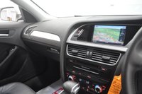 USED 2013 13 AUDI A4 2.0 TDI SE Technik Saloon 4dr Diesel Multitronic Euro 5 (s/s) (150 ps) Parking Sensors - Satellite Navigation - Heated Black Leather Seats
