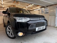 USED 2014 64 MITSUBISHI OUTLANDER 2.0h 12kWh GX4hs SUV 5dr Petrol Plug-in Hybrid CVT 4WD Euro 5 (s/s) (200 ps)+2 KEYS+MEDIA+BLUETOOTH+NAV+SUNROOF+LEATHER+CLIMATE+ 2 KEYS+LEATHER HEATED SEATS+SUNROOF+ADAPTIVE CRUISE+&pound;0 TAX+NAV+ALLOYS+POWER BOOT+FOLDING MIRRORS+KEYLESS ENTRY+REVERSE CAMERA+HPI CLEAR