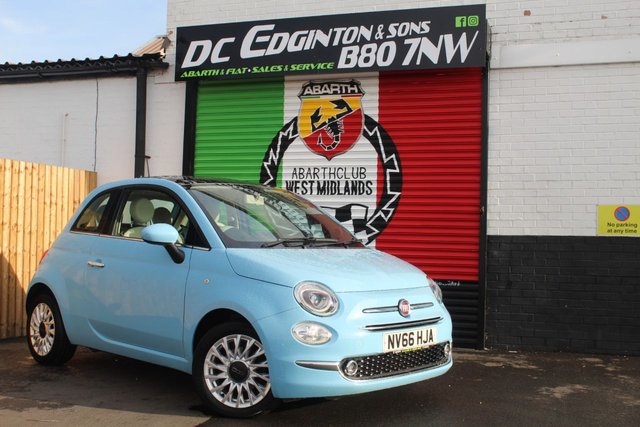 2016 66 Fiat 500 1.2 Lounge Hatchback 3dr Petrol Manual Euro 6 (s/s) (69 bhp)