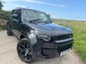 USED 2020 70 LAND ROVER DEFENDER 2.0 SD4 SE SUV 5dr Diesel Auto 4WD Euro 6 (s/s) (240 ps) UPGRADED 22' URBAN ALLOYS + WIRELESS APPLE CARPLAY + BLACK PACK + 10' TOUCHSCREEN DISPLAY WITH PRO NAV + 12-WAY HEATED ELECTRIC MEMORY FRONT SEATS + MERIDIAN SOUND SYSTEM + BLIND SPOT ASSIST + TWO-ZONE CLIMATE CONTROL + COLOURED REVERSING CAMERA WITH 360 DEGREE PARKING AID + DAB RADIO + LANE KEEP ASSIST + CRUISE CONTROL WITH SPEED LIMITER + TRAFFIC SIGN RECOGNITION + FINISHED IN SANTORINI BLACK