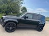 USED 2020 70 LAND ROVER DEFENDER 2.0 SD4 SE SUV 5dr Diesel Auto 4WD Euro 6 (s/s) (240 ps) UPGRADED 22' URBAN ALLOYS + WIRELESS APPLE CARPLAY + BLACK PACK + 10' TOUCHSCREEN DISPLAY WITH PRO NAV + 12-WAY HEATED ELECTRIC MEMORY FRONT SEATS + MERIDIAN SOUND SYSTEM + BLIND SPOT ASSIST + TWO-ZONE CLIMATE CONTROL + COLOURED REVERSING CAMERA WITH 360 DEGREE PARKING AID + DAB RADIO + LANE KEEP ASSIST + CRUISE CONTROL WITH SPEED LIMITER + TRAFFIC SIGN RECOGNITION + FINISHED IN SANTORINI BLACK