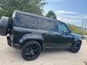 USED 2020 70 LAND ROVER DEFENDER 2.0 SD4 SE SUV 5dr Diesel Auto 4WD Euro 6 (s/s) (240 ps) UPGRADED 22' URBAN ALLOYS + WIRELESS APPLE CARPLAY + BLACK PACK + 10' TOUCHSCREEN DISPLAY WITH PRO NAV + 12-WAY HEATED ELECTRIC MEMORY FRONT SEATS + MERIDIAN SOUND SYSTEM + BLIND SPOT ASSIST + TWO-ZONE CLIMATE CONTROL + COLOURED REVERSING CAMERA WITH 360 DEGREE PARKING AID + DAB RADIO + LANE KEEP ASSIST + CRUISE CONTROL WITH SPEED LIMITER + TRAFFIC SIGN RECOGNITION + FINISHED IN SANTORINI BLACK