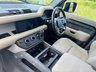 USED 2020 70 LAND ROVER DEFENDER 2.0 SD4 SE SUV 5dr Diesel Auto 4WD Euro 6 (s/s) (240 ps) UPGRADED 22' URBAN ALLOYS + WIRELESS APPLE CARPLAY + BLACK PACK + 10' TOUCHSCREEN DISPLAY WITH PRO NAV + 12-WAY HEATED ELECTRIC MEMORY FRONT SEATS + MERIDIAN SOUND SYSTEM + BLIND SPOT ASSIST + TWO-ZONE CLIMATE CONTROL + COLOURED REVERSING CAMERA WITH 360 DEGREE PARKING AID + DAB RADIO + LANE KEEP ASSIST + CRUISE CONTROL WITH SPEED LIMITER + TRAFFIC SIGN RECOGNITION + FINISHED IN SANTORINI BLACK