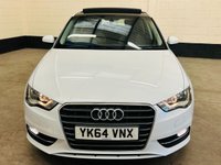USED 2014 64 AUDI A3 1.2 TFSI Sport Sportback 5dr Petrol Manual Euro 6 (s/s) (110 ps) ULEZ EURO 6 &pound;35 TAX WITH HISTORY