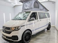 USED 2022 22 VOLKSWAGEN TRANSPORTER 2.0 TDI T30 Startline Campervan Conversion Manual FWD LWB Euro 6 (s/s) (110 ps) SKYLINE ROOF, LWB , 20" ALLOYS, SIDE BARS, FRONT SPLITTER, REAR PARKING SENSORS , NIGHT HEATER, ROCK AND ROLL BED , BLUETOOTH, CRUISE , APPLE CAR PLAY - ANDROID AUTO