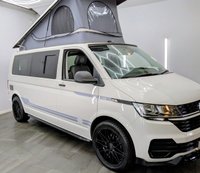 USED 2022 22 VOLKSWAGEN TRANSPORTER 2.0 TDI T30 Startline Campervan Conversion Manual FWD LWB Euro 6 (s/s) (110 ps) SKYLINE ROOF, LWB , 20" ALLOYS, SIDE BARS, FRONT SPLITTER, REAR PARKING SENSORS , NIGHT HEATER, ROCK AND ROLL BED , BLUETOOTH, CRUISE , APPLE CAR PLAY - ANDROID AUTO