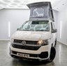 USED 2022 22 VOLKSWAGEN TRANSPORTER 2.0 TDI T30 Startline Campervan Conversion Manual FWD LWB Euro 6 (s/s) (110 ps) SKYLINE ROOF, LWB , 20" ALLOYS, SIDE BARS, FRONT SPLITTER, REAR PARKING SENSORS , NIGHT HEATER, ROCK AND ROLL BED , BLUETOOTH, CRUISE , APPLE CAR PLAY - ANDROID AUTO