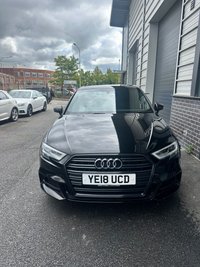USED 2018 18 AUDI A3 1.0 TFSI Black Edition Sportback 5dr Petrol Manual Euro 6 (s/s) (116 ps) 